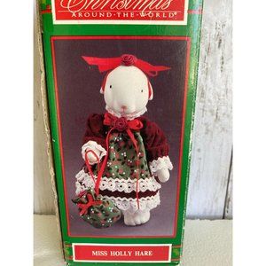 House of Lloyd Christmas Around the World Miss Holly Hare Figurine